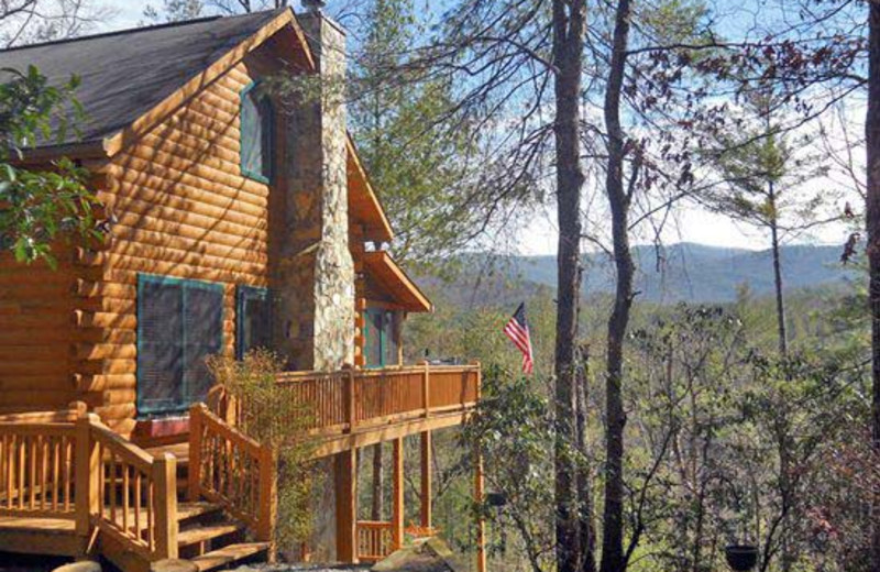 Cabin exterior at Black Bear Cabin Rentals.