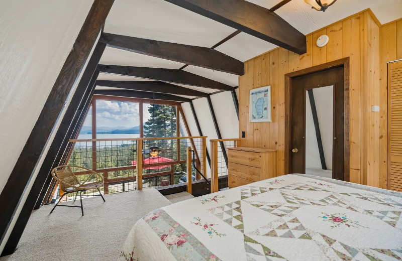 Rental bedroom at Tahoe Park Realty.