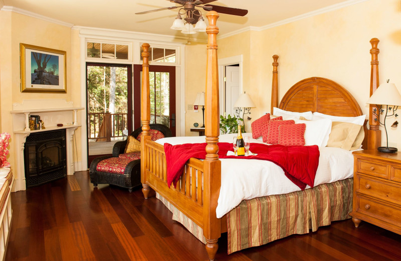 Guest bedroom at Stowe Meadows.