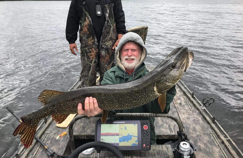 Fishing at Cliff Lake Resorts.