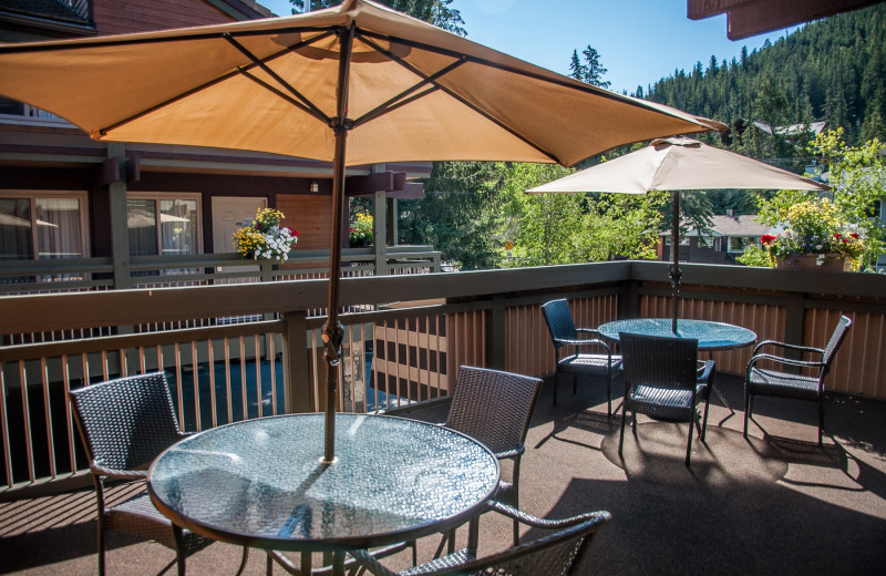 Patio at Charlton's Banff.