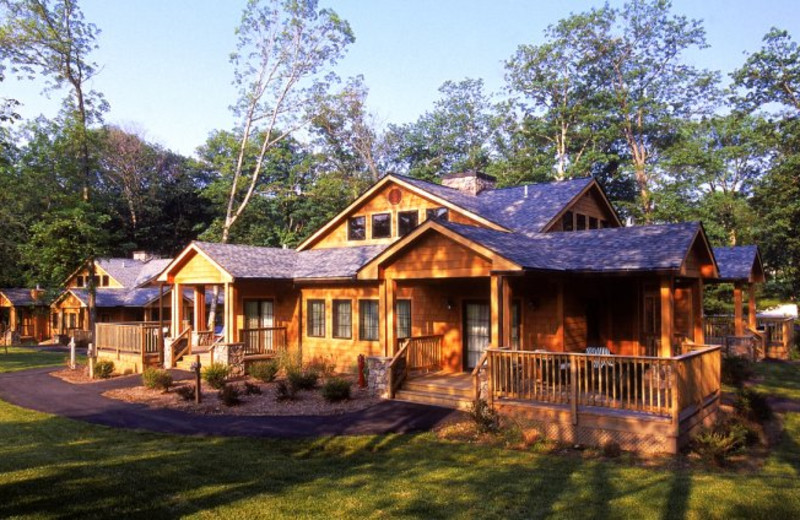 Cottage exterior at Skytop Lodge.