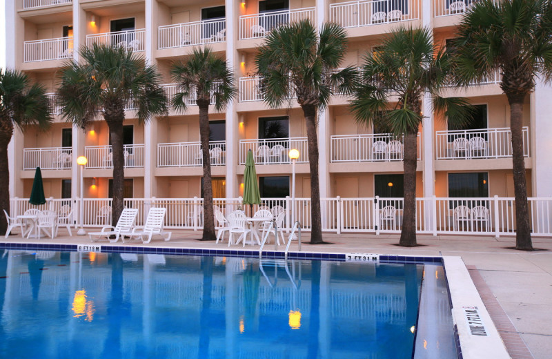 Pool area at Holiday Isle Oceanfront Resort.