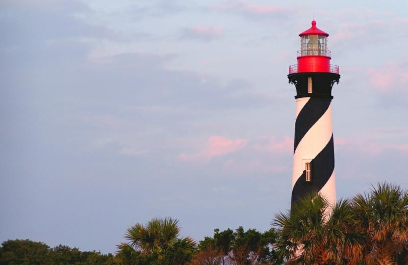 Lighthouse near St. Augustine Ocean & Racquet Resort.