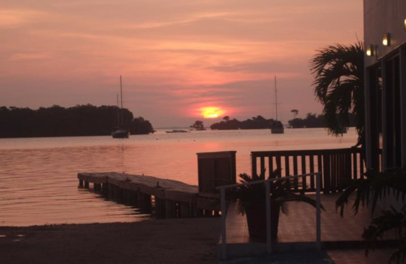 Sunset at Manatee Eco Resort.