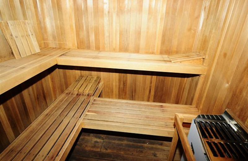 Rental sauna at Chalet Village.