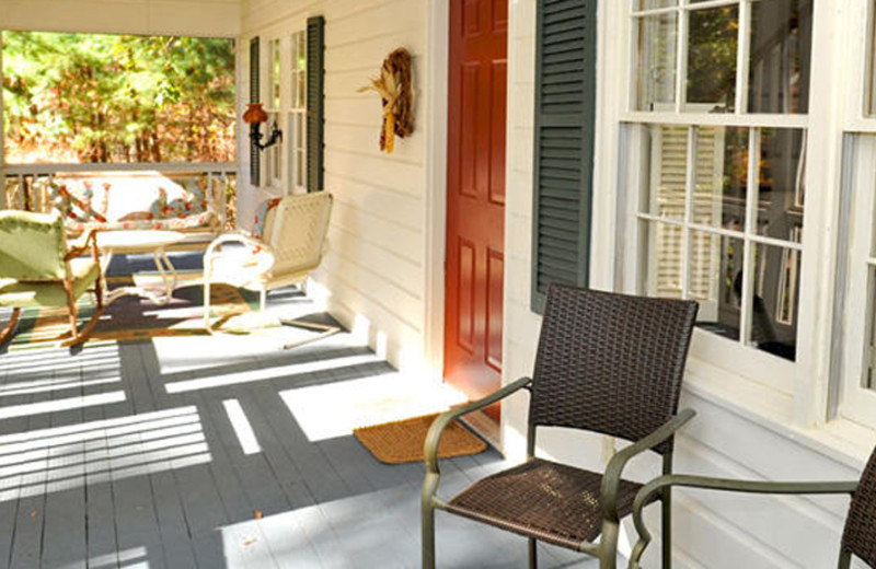 Deck view at Orchard Inn and Cottages.