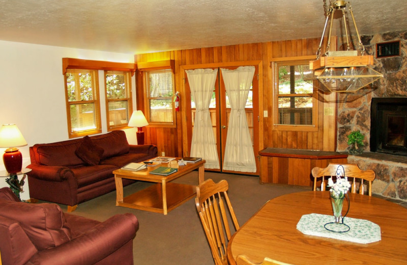 Dining Area and Living Room at the Mountain Retreat