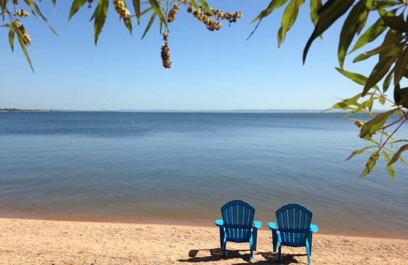 Beach at Willow Point Resort.