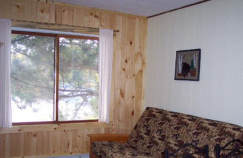 Cabin Interior at Lady Bug Lodge