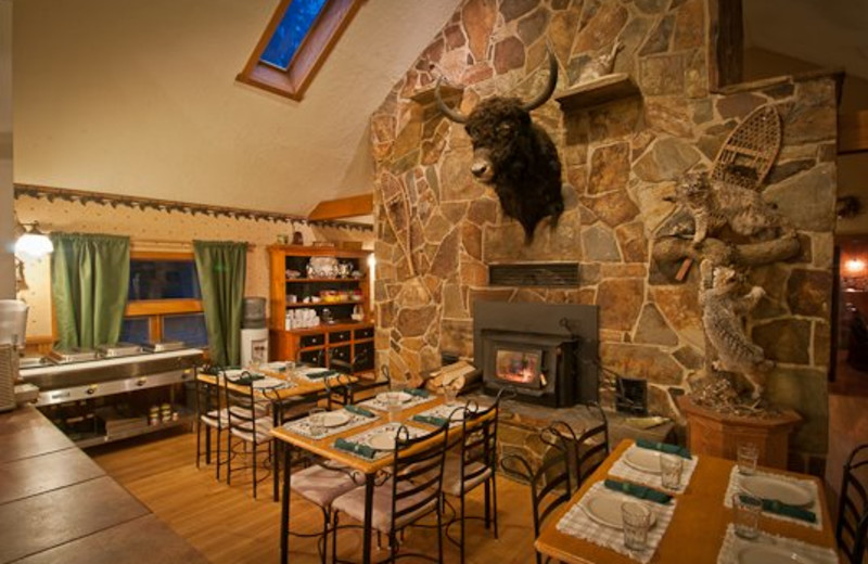 Interior view of Yaak River Lodge.