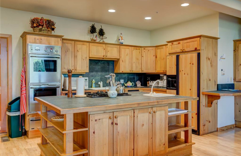 Rental kitchen at Alpine Ski Properties.