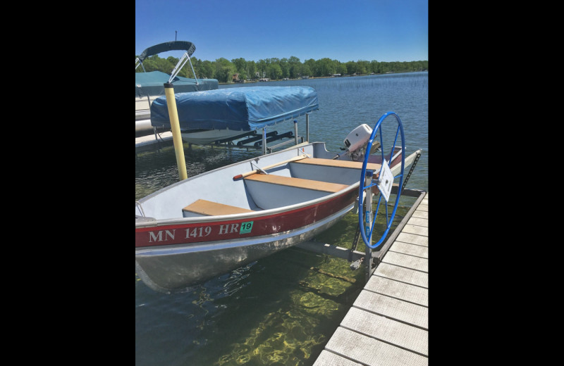 Boat at Sullivans Resort & Campground.