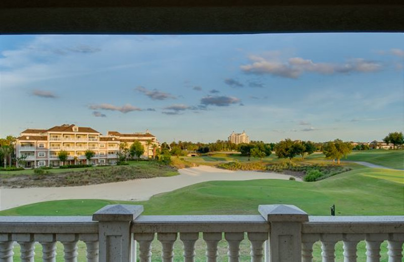 Rental deck view at Luxury Reunion Rentals.