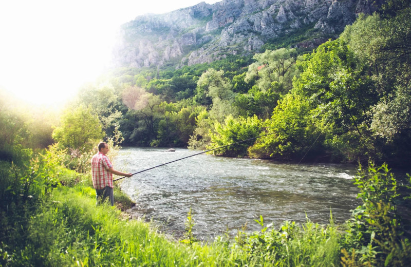 Fishing at 1st Choice Cabin Rentals.