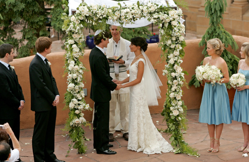 Wedding Ceremony at La Fonda on the Plaza 