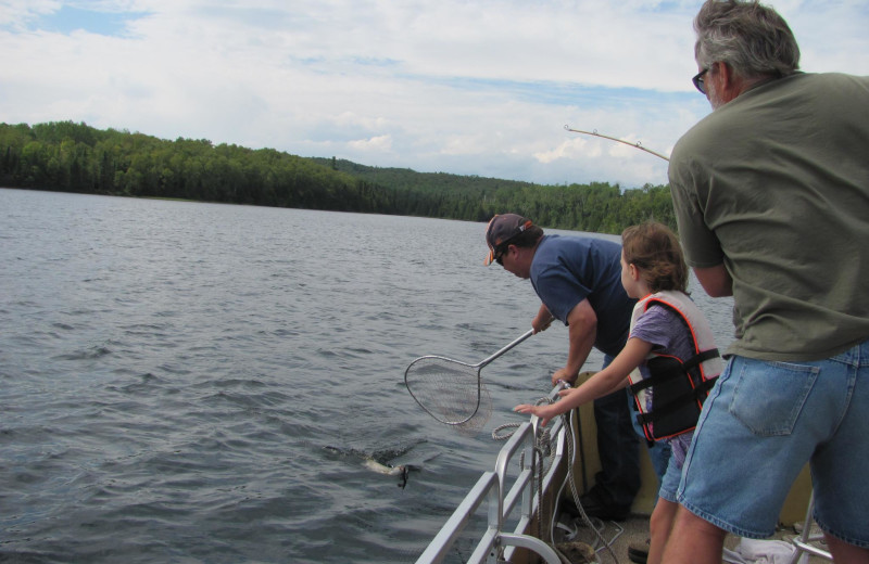 Fishing at Trout Lake Resort.