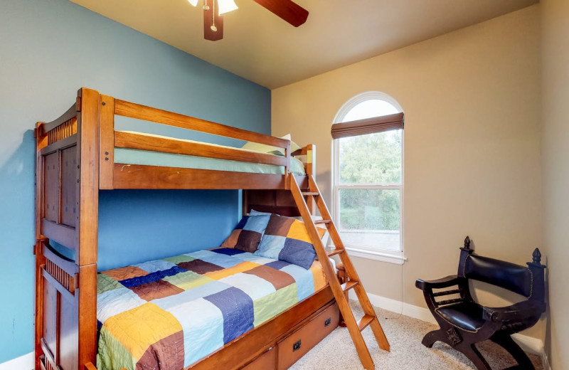 Rental bedroom at Still Waters Vacation Home.