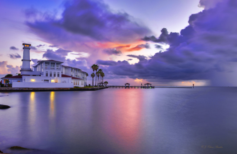 Exterior view of The Lighthouse Inn at Aransas Bay.