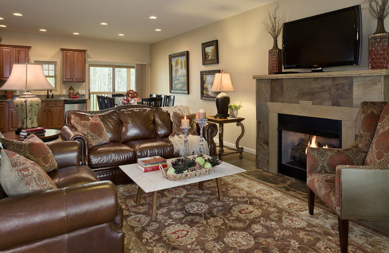 Cabin interior at Caryonah Hunting Lodge.