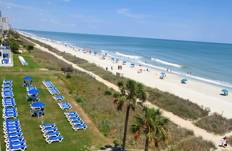 Beach view at Holiday Sands Resort.