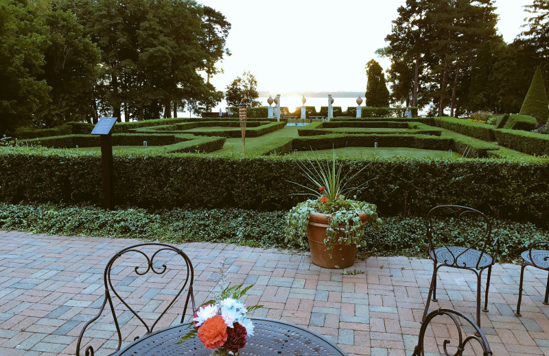 Patio at Geneva On The Lake.