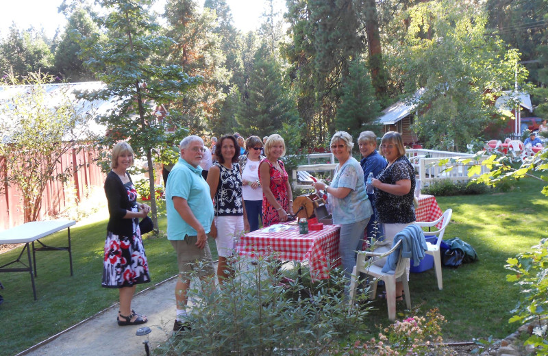 Family at Long Barn Lodge.