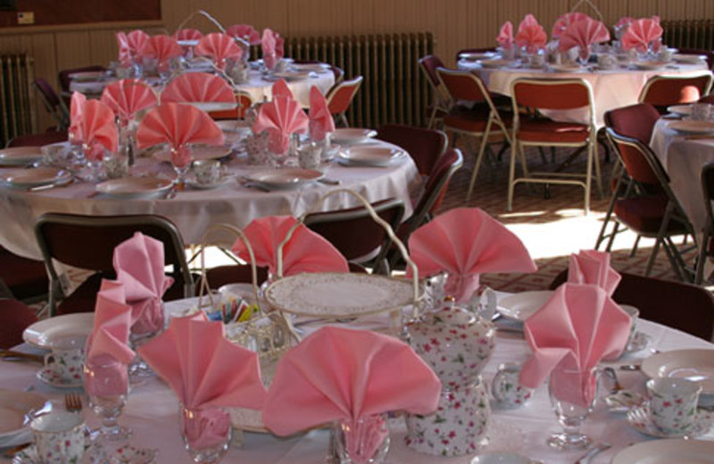 Banquet room at Carr Manor Historic Inn.