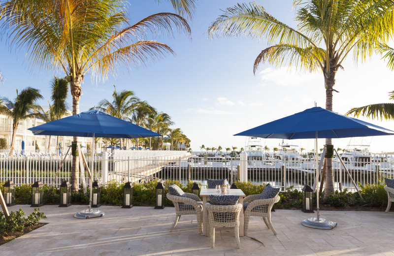 Patio at Oceans Edge Key West Resort & Marina.