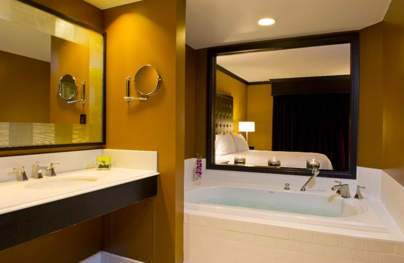 Guest bathroom at Grand Bohemian Hotel Orlando.