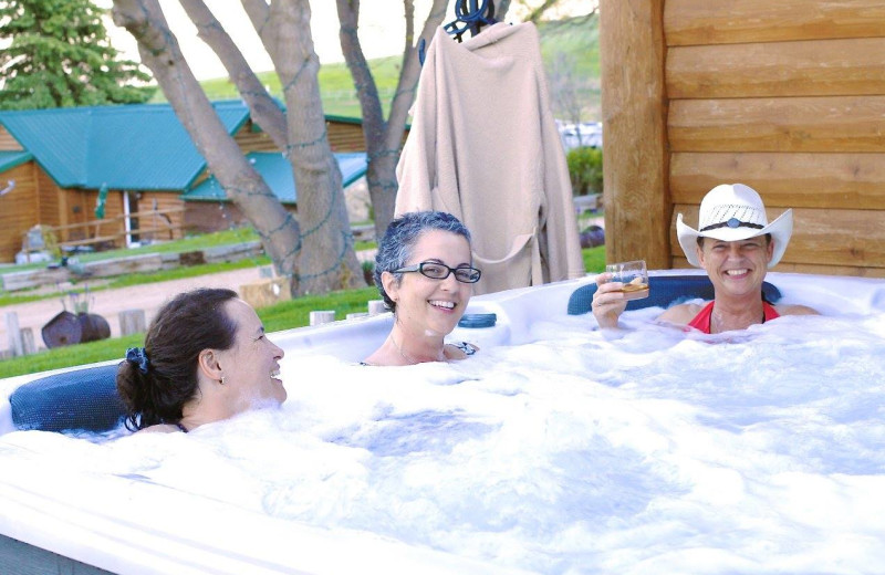 Hot tub at Colorado Cattle Company Ranch.