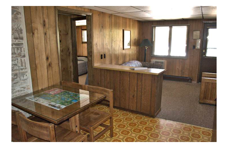 Guest suite at Silver Rapids Lodge.