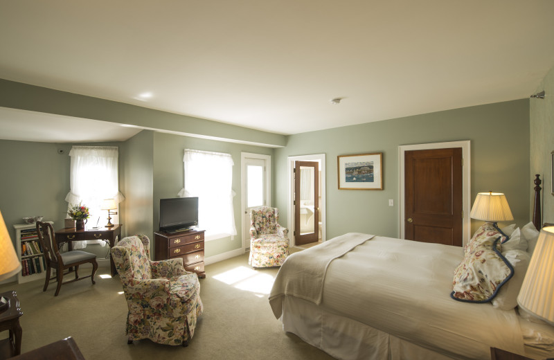 Guest room at Black Point Inn.