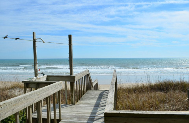 Beach view at TI Rentals.