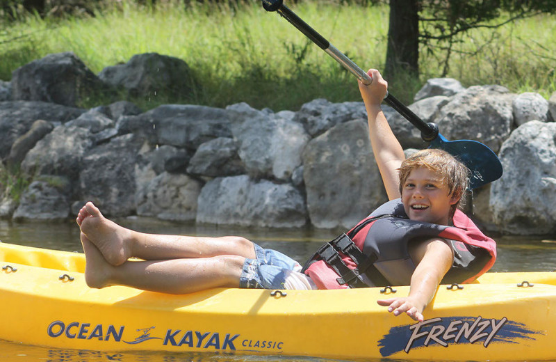 Camp kayaking at Lonehollow.