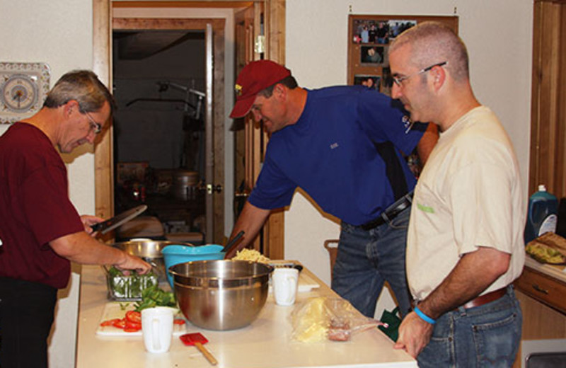 Family at Montana River Lodge.
