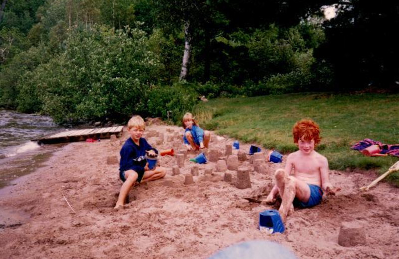 Beach fun at The Clyffe House Cottage Resort.