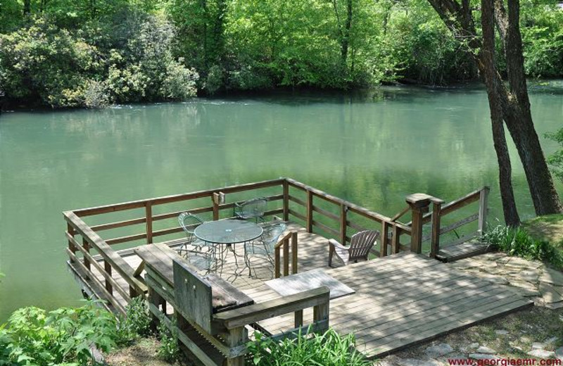 Rental deck at Enchanted Mountain Retreats, Inc.