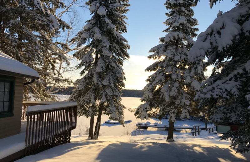 Winter at Rainbow Point Lodge.