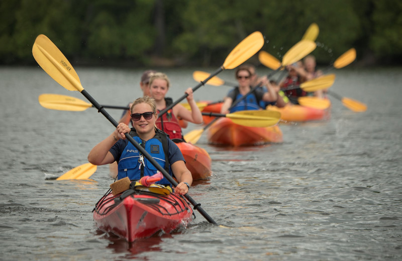 Kayaking at Lutsen Resort on Lake Superior.