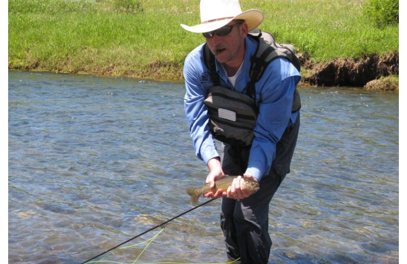 Fishing at Big Moose Resort.