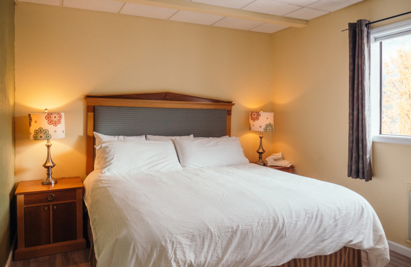 Guest room at Adventure Inn.