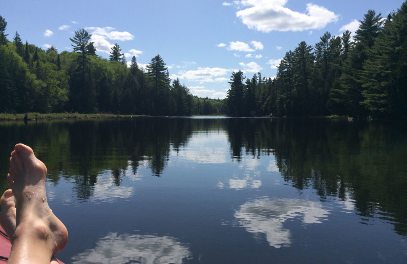 Lake view at Bartlett Lodge.