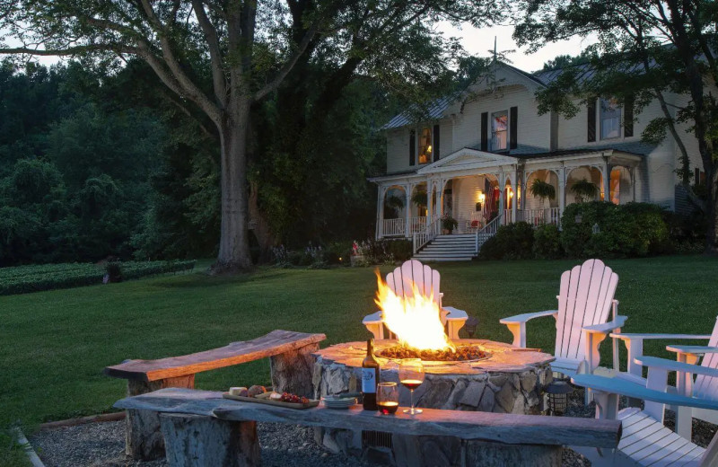 Fire pit at Orchard House Bed & Breakfast.