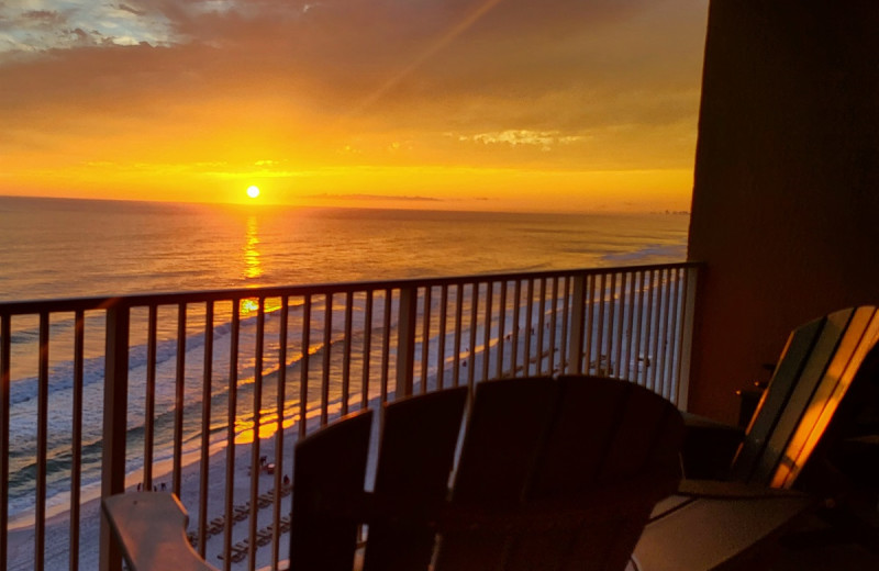 Beach view at Susie's Sunshine Vacation Rental.