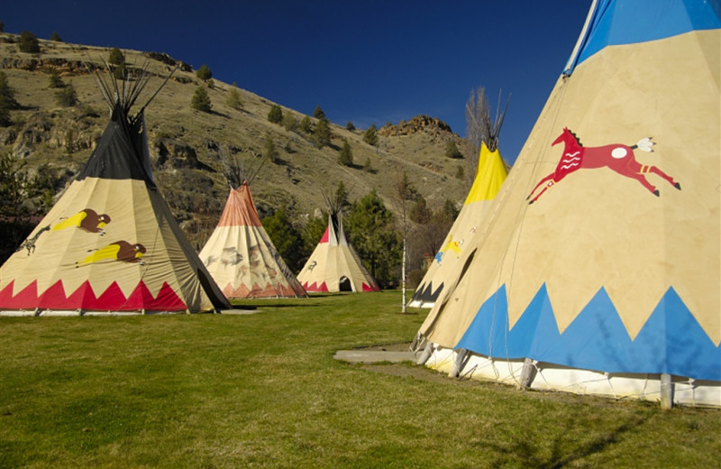 Teepee rentals at Kah-Nee-Ta Resort and Spa.