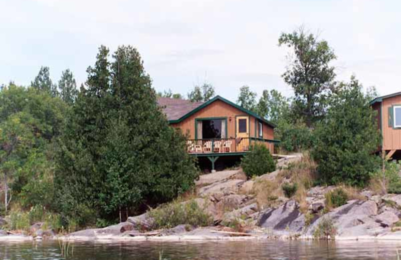 Cabin exterior at Brennan Harbour Resort.