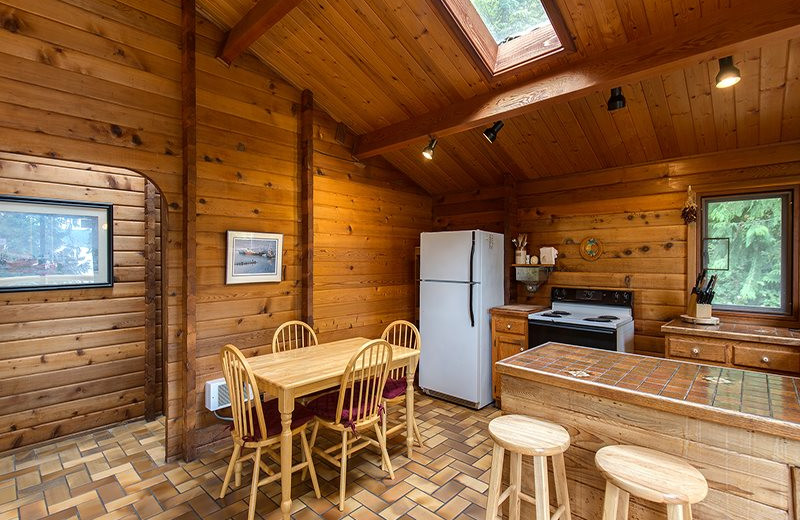 Rental kitchen at Sequim Valley Properties.