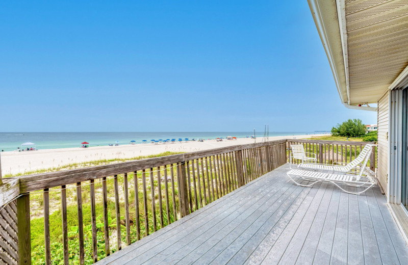 Rental balcony at Anna Maria Island Beach Rentals, Inc.