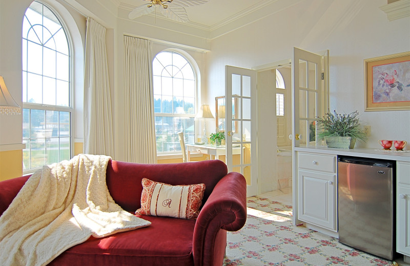 Guest room at The Ashley Inn. 